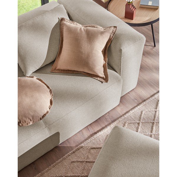 Smėlio spalvos sofa Kave Home Blok, 240 cm-image-1