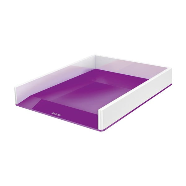 Baltos ir violetinės spalvos dokumentų dėklas Leitz WOW