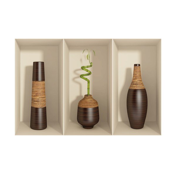 3 3D lipdukų rinkinys Ambiance Bamboo-image-1
