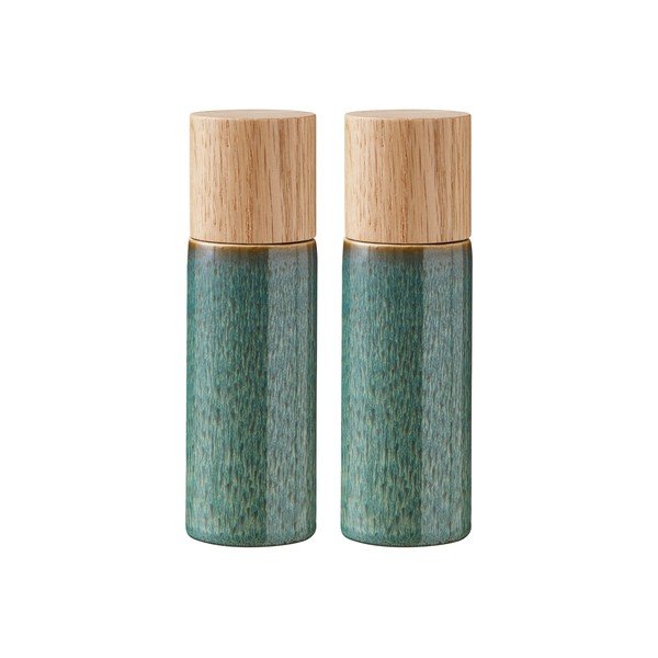 Žalios spalvos iš keramikos pipirų ir druskos malūnėlis 2 vnt. Gastro Green – Bitz