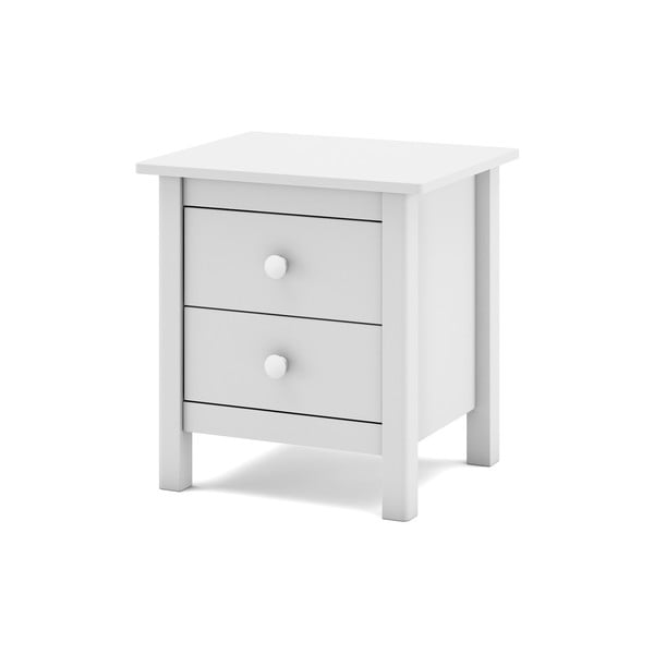 Baltas vaikiškas naktinis staliukas iš pušies medienos Max - Marckeric-image-4
