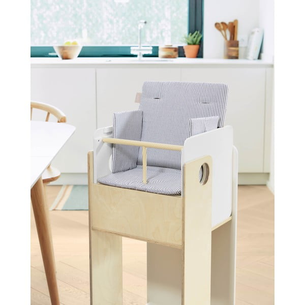 Mėlynos spalvos vaikiškos maitinimo kėdutės pagalvėlė Nuun – Kave Home-image-1