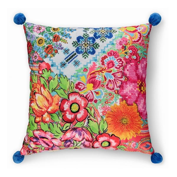 Dvipusė aksominė pagalvėlė HAPPINESS Zaira, 48 x 48 cm