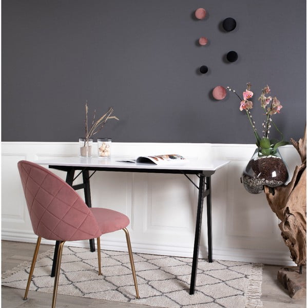 2 rausvų valgomojo kėdžių komplektas House Nordic Geneve-image-3