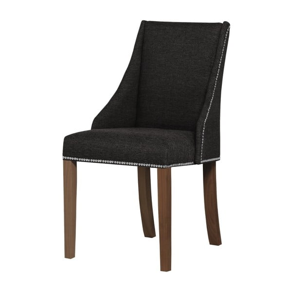 Antracito pilkos spalvos kėdė su tamsiai rudomis buko medienos kojomis Ted Lapidus Maison Patchouli