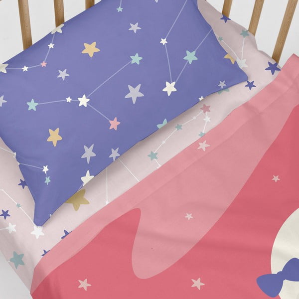 Happynois Moon Dream medvilninė paklodė kūdikiams, 120 x 60 cm-image-3