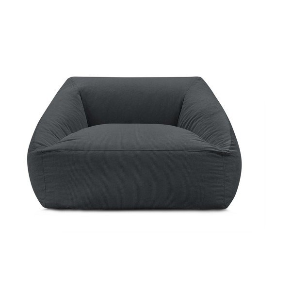 Tamsiai pilkos spalvos sėdmaišis iš kordinio velveto Lilibet – Bobochic Paris-image-2