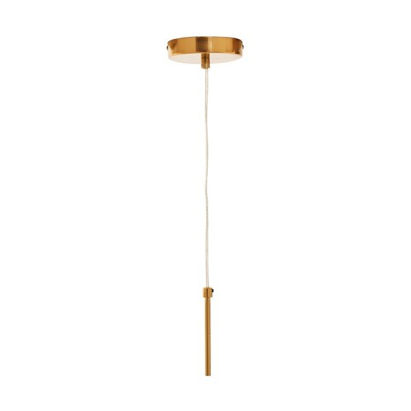 Auksinės spalvos iš metalo kabantis šviestuvas ø 25 cm su stiklo gaubtu Trieste – Premier Housewares-image-4