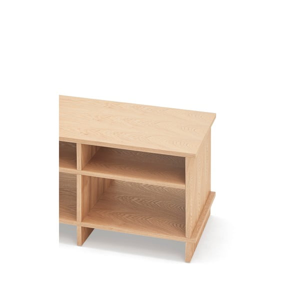 TV spintelė natūralios spalvos iš ąžuolo 180x50x40 cm Inari – Teulat-image-4