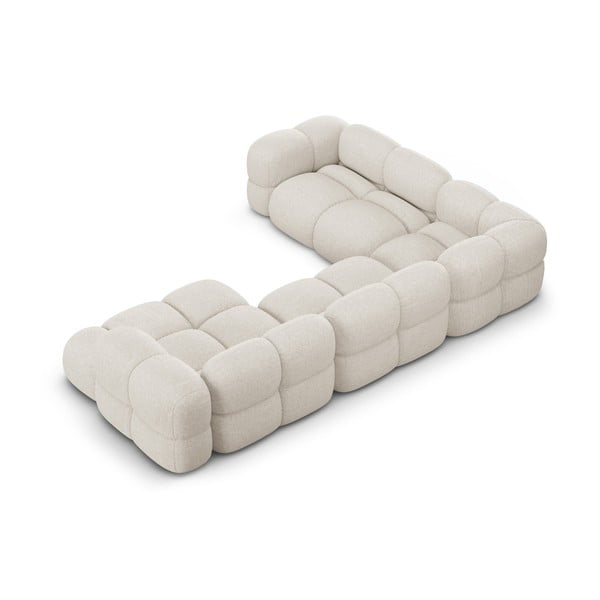 Smėlio spalvos kampinė sofa (su kairiuoju kampu/„U“ formos) Loretto – Cosmopolitan Design-image-3