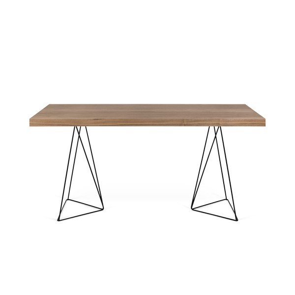 Rudas stalas su juodomis kojomis TemaHome Multi, 180 x 77 cm-image-4
