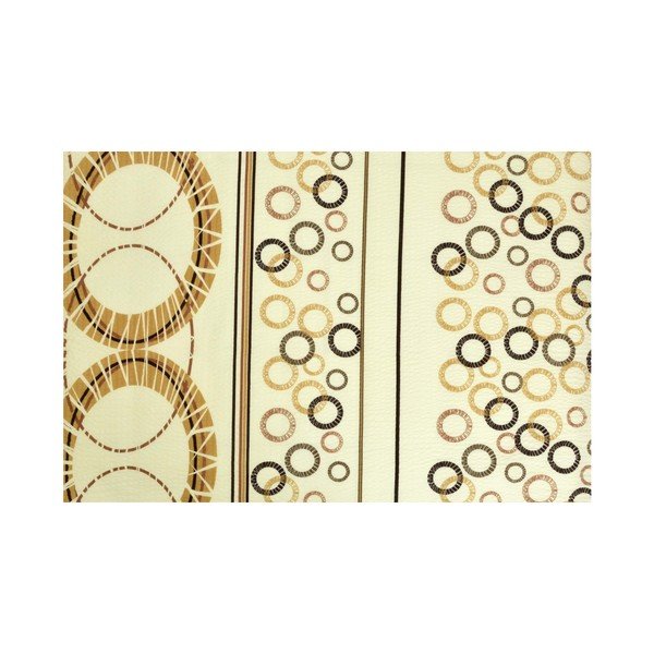 Geltona krepinė patalynė viengulė lovai 140x200 cm Circle -image-1
