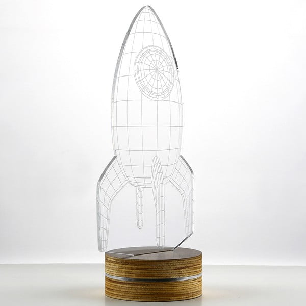 3D stalinis šviestuvas "Raketa-image-1