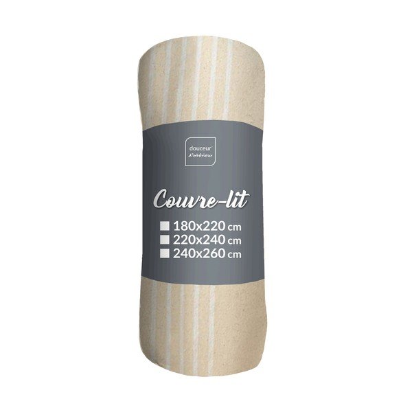 Smėlio spalvos lovatiesė 240x260 cm Adele – douceur d'intérieur