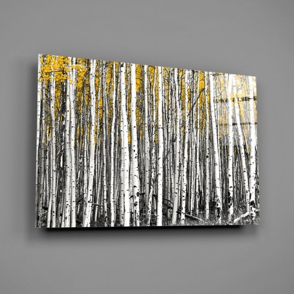 Paveikslas ant stiklo Insigne Yellow Forest, 110 x 70 cm-image-3