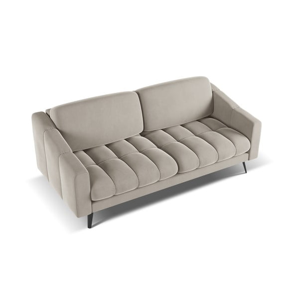 Smėlio spalvos iš velveto sofa 202 cm Nalu – Makamii-image-3