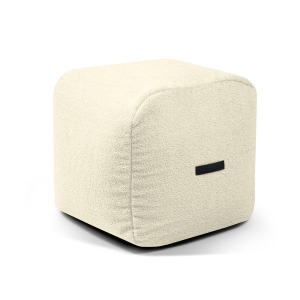 Kreminės spalvos iš boucle sėdmaišis Plus 50 Lounge – SLOWDOWN