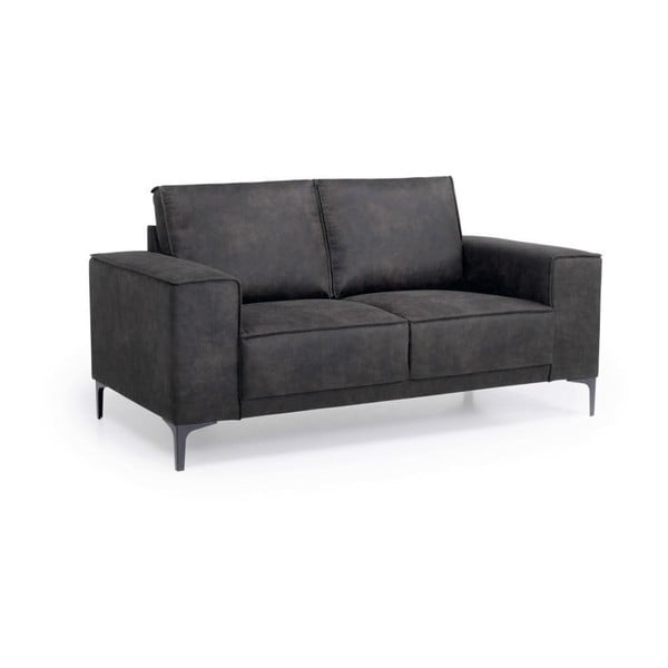 Iš dirbtinės odos sofa antracito spalvos 164 cm Copenhagen – Scandic-image-2