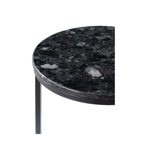 Juodojo granito stalas su juodu pagrindu RGE Crystal, ⌀ 50 cm-image-3