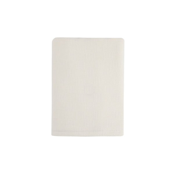 Medvilninis lengvas lovos užtiesalas Pique Cream, 200 x 240 cm-image-3