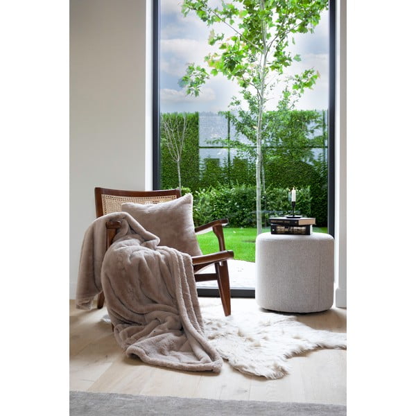 Ruda iš dirbtinio kailio antklodė ir pledas 150x200 cm Ruby – Tiseco Home Studio-image-3