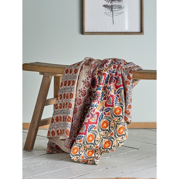 Iš medvilnės antklodė ir pledas 130x150 cm Krea – Bloomingville-image-1