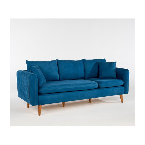 Sofa tamsiai mėlynos spalvos 215 cm Sofia – Balcab Home-image-2