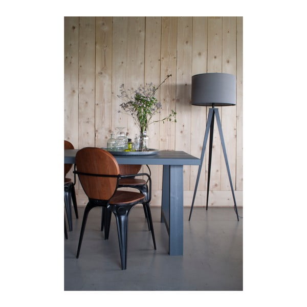 Juodas ir pilkas trikojis grindų šviestuvas Zuiver, ø 50 cm-image-2