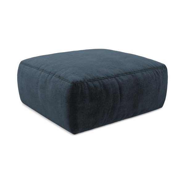 Tamsiai mėlynos spalvos taburetė iš šenilinio audinio Kuki – Makamii-image-3