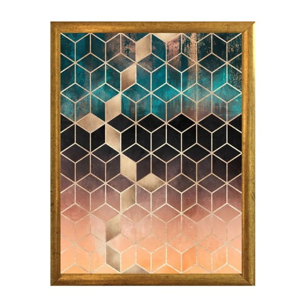 Plakatas rėmelyje Piacenza Art Hexagon, 30 x 20 cm