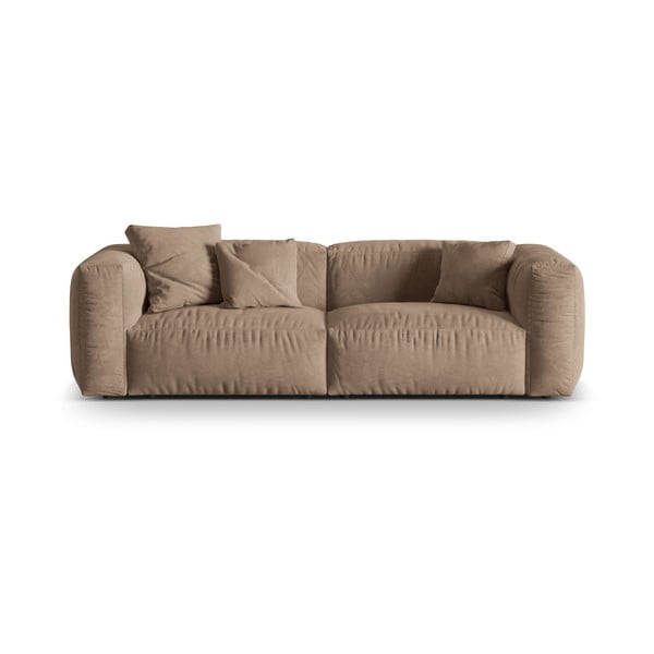 Šviesiai rudos spalvos iš velveto sofa 240 cm Martina – Micadoni 
