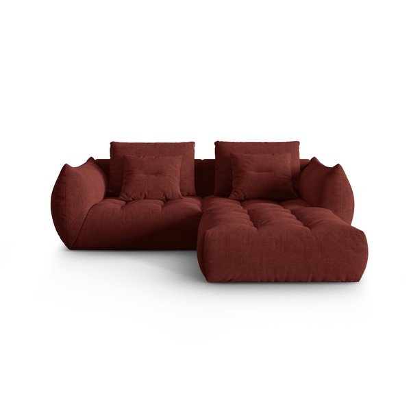 Kampinė sofa raudonos spalvos (kintama) Bloom – Micadoni Home