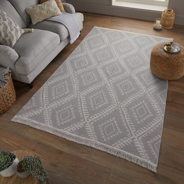 Pilkas kilimas 170x120 cm Deuce Alix - Flair Rugs-image-1
