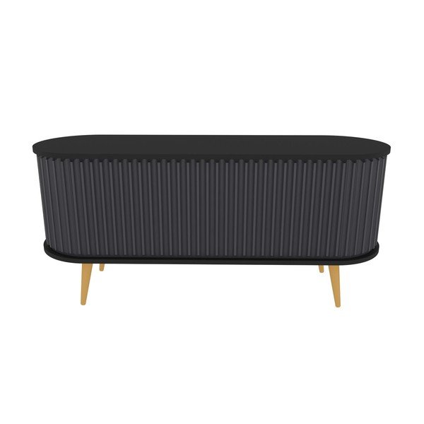 TV spintelė juodos spalvos/antracito spalvos 140x64 cm Stor – Kalune Design