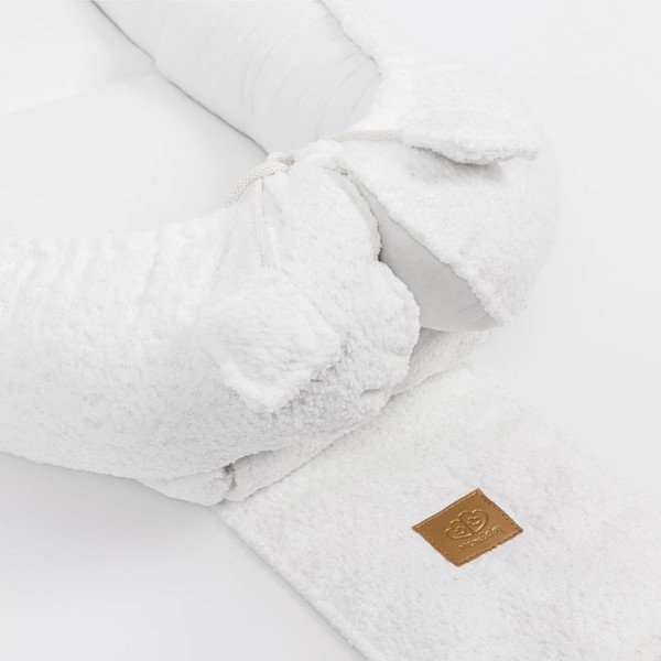 Baltos spalvos vaikiškas lopšys 55x83 cm – Meowbaby-image-1