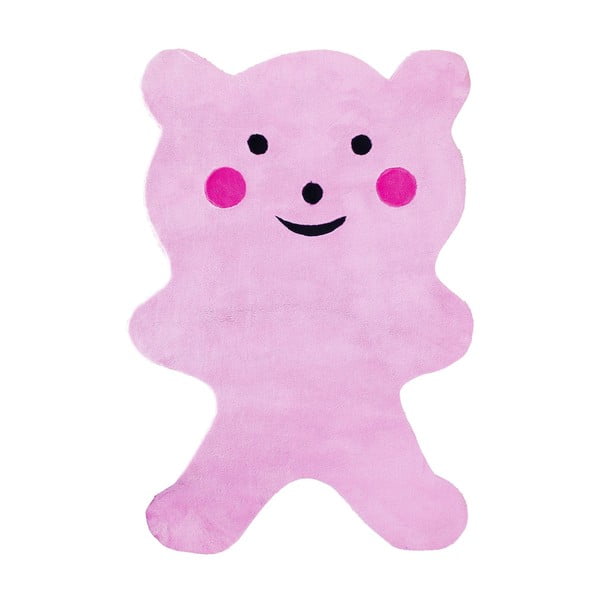 Kiliminis kilimas Mavis Teddy Bear Pink, 100x150 cm