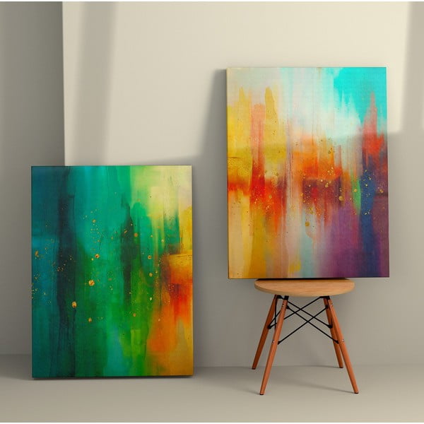 Paveikslai 2 vnt. 50x70 cm Splash – Wallity-image-1