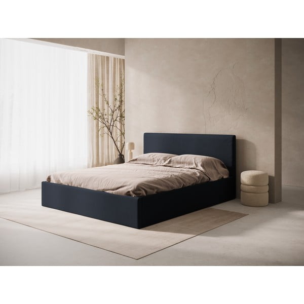 Tamsiai mėlynos spalvos iš audinio galvūgalis 150,5x100 cm Remo – Micadoni -image-1