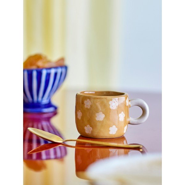 Rudos spalvos iš keramikos vaikiškas puodelis 110 ml Nini – Bloomingville-image-1