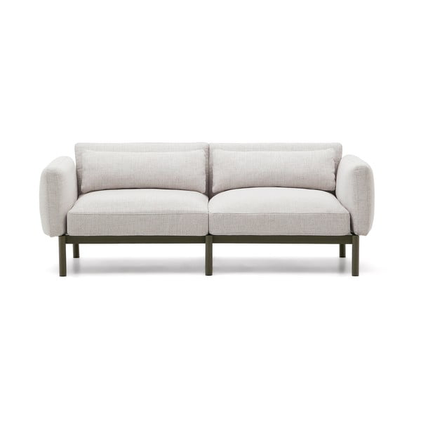 Sodo modulinė sofa šviesiai pilkos spalvos 201 cm Sorells – Kave Home