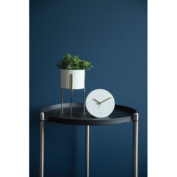Baltas žadintuvas "Karlsson Mantel", ø 12 cm-image-1