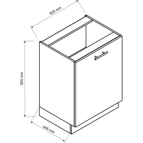I formos virtuvė be stalviršio (be surinkimo) 260 cm Kole – STOLKAR-image-3