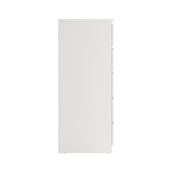 Baltos spalvos šoninė spintelė 77x121x50 cm Naia – Tvilum-image-4