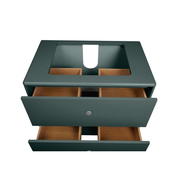 Pakabinama spintelė po kriaukle tamsiai žalios spalvos 80x62 cm Color Bath – Tom Tailor-image-2