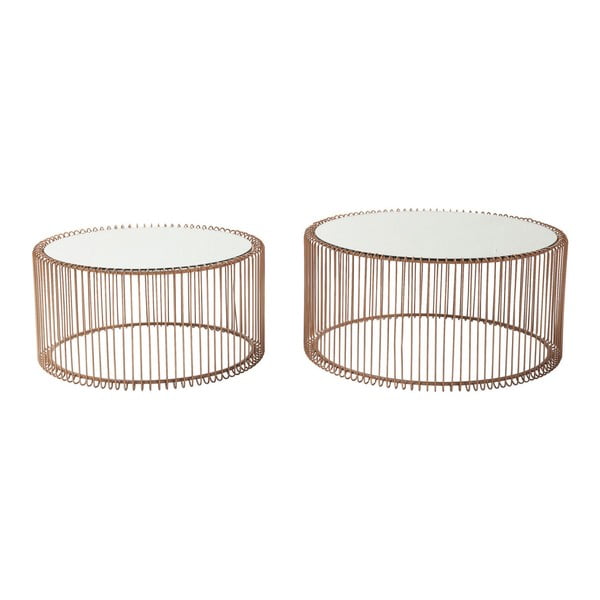Vario spalvos apvalios formos kavos staliukai 2 vnt. ø 69,5 cm Wire Big – Kare Design-image-4