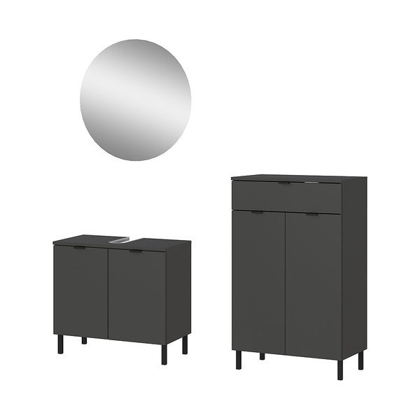 Vonios baldų komplektas antracito spalvos Arcena – Germania