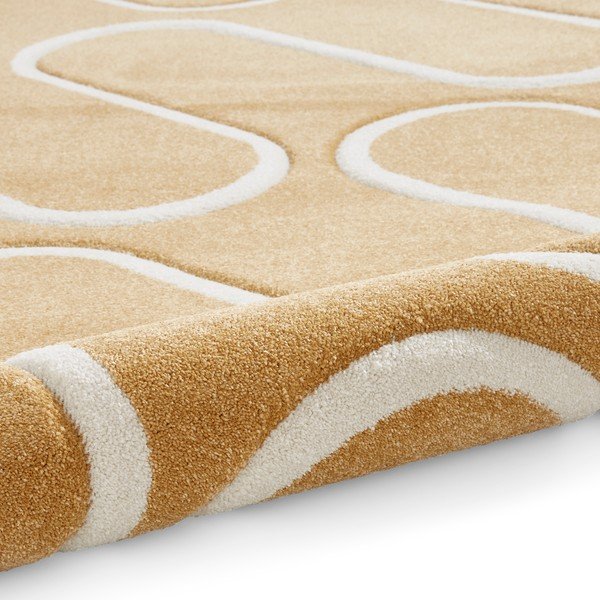 Kilimas ochros spalvos 120x170 cm Linear Curve – Catherine Lansfield-image-3