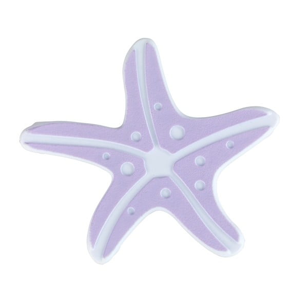 5 šviesiai violetinės spalvos neslystančių prisisiurbiančių dekoracijų rinkinys voniai Wenko Starfish