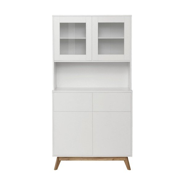 Vitrina baltos spalvos 84x165 cm Skandi – Støraa
