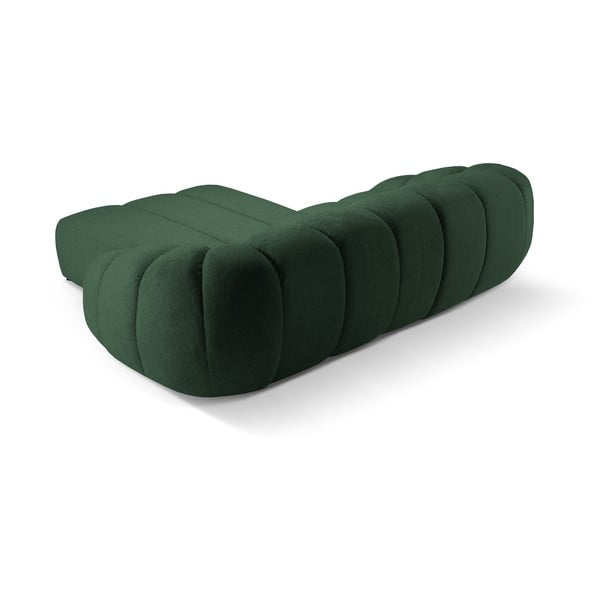 Kampinė sofa žalios spalvos (su dešiniuoju kampu) Diana – Micadoni -image-3